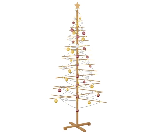 Koka Ziemassvētku Koks Ar Statīvu Brūna 210 Cm Bambuss Vidaxl