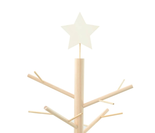 Koka Ziemassvētku Koks Dabiska 125 Cm Priedes Masīvkoks Vidaxl