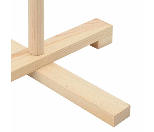 Koka Ziemassvētku Koks Dabiska 125 Cm Priedes Masīvkoks Vidaxl