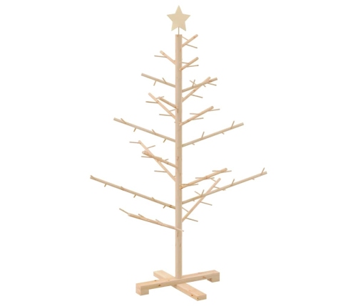 Koka Ziemassvētku Koks Dabiska 125 Cm Priedes Masīvkoks Vidaxl