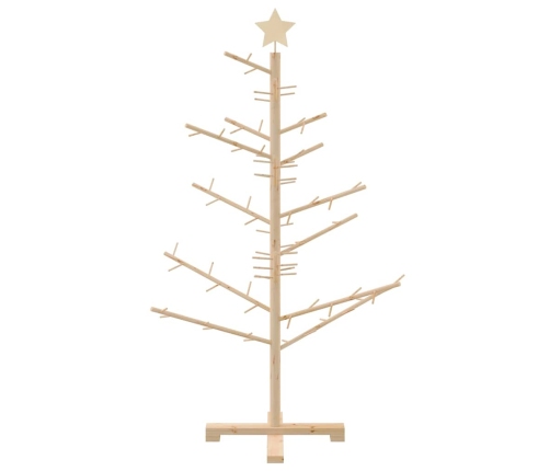 Koka Ziemassvētku Koks Dabiska 125 Cm Priedes Masīvkoks Vidaxl