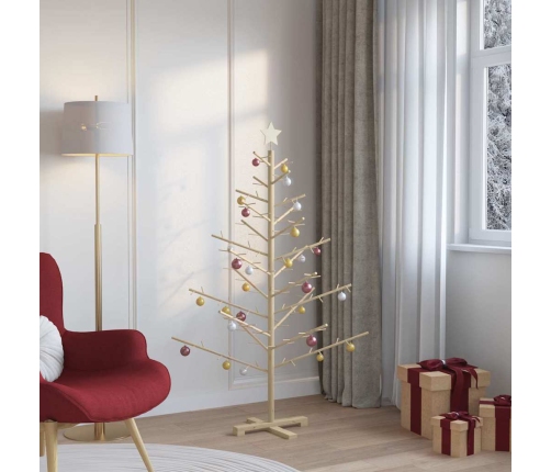 Koka Ziemassvētku Koks Dabiska 150 Cm Priedes Masīvkoks Vidaxl