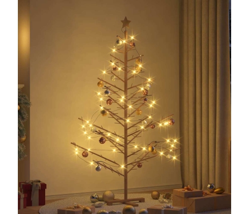 Koka Ziemassvētku Koks Brūna 180 Cm Priedes Masīvkoks Vidaxl