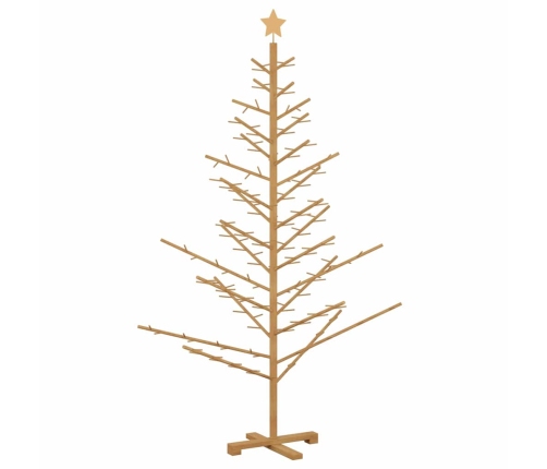 Koka Ziemassvētku Koks Brūna 180 Cm Priedes Masīvkoks Vidaxl