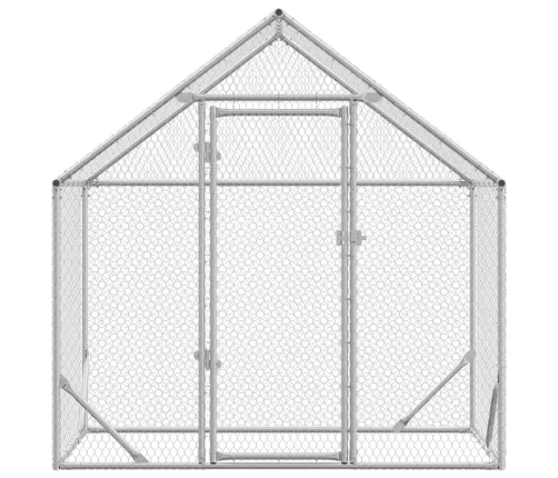 Vistu Būris Sudraba 170 X 100 X 177 Cm Cinkots Tērauds Vidaxl