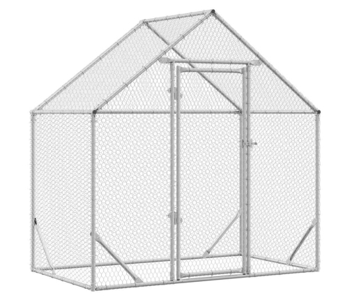 Vistu Būris Sudraba 170 X 100 X 177 Cm Cinkots Tērauds Vidaxl