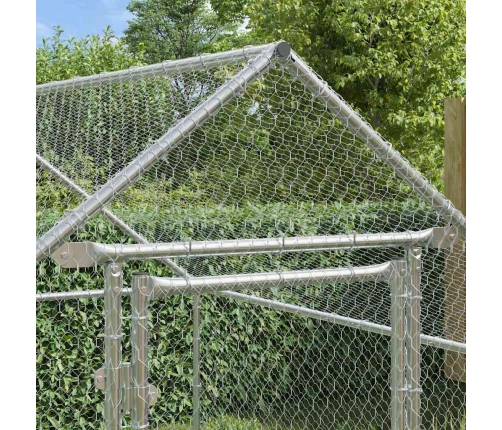 Vistu Būris Sudraba 200X170X177Cm Cinkots Tērauds Vidaxl