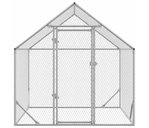 Vistu Būris Sudraba 200X170X177Cm Cinkots Tērauds Vidaxl