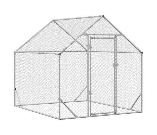 Vistu Būris Sudraba 200X170X177Cm Cinkots Tērauds Vidaxl