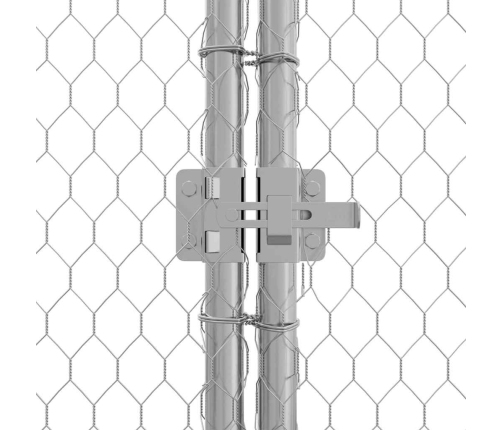 Vistu Būris Sudraba 400X170X177Cm Cinkots Tērauds Vidaxl