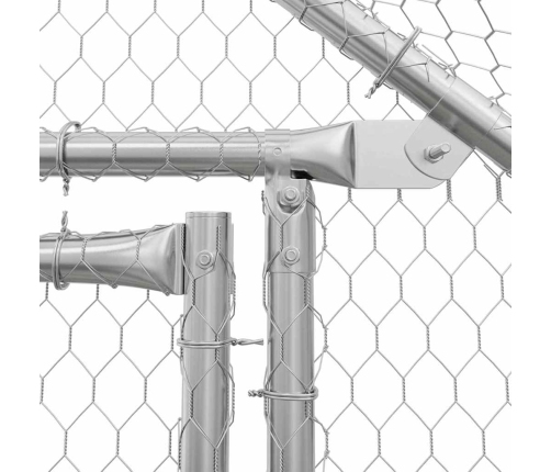 Vistu Būris Sudraba 400X170X177Cm Cinkots Tērauds Vidaxl