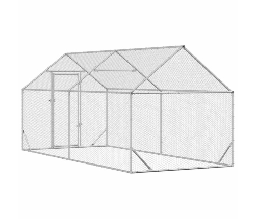 Vistu Būris Sudraba 400X170X177Cm Cinkots Tērauds Vidaxl