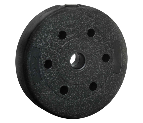 2-In-1 Hanteles Komplekts Melns Un Sarkans 121 X 19,5 X 19,5 Cm Vidaxl
