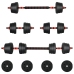 2-In-1 Hanteles Komplekts Melns Un Sarkans 121 X 19,5 X 19,5 Cm Vidaxl