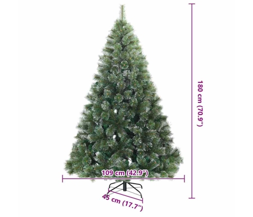 Mūsdienu Mākslīgais Saliekamais Ziemassvētku Koks, Apsnidzis Vidaxl