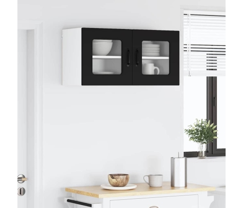 Virtuves Sienas Skapītis Ar Plauktu 2 Pcs Melna 40 X 31 X 40 Cm Vidaxl