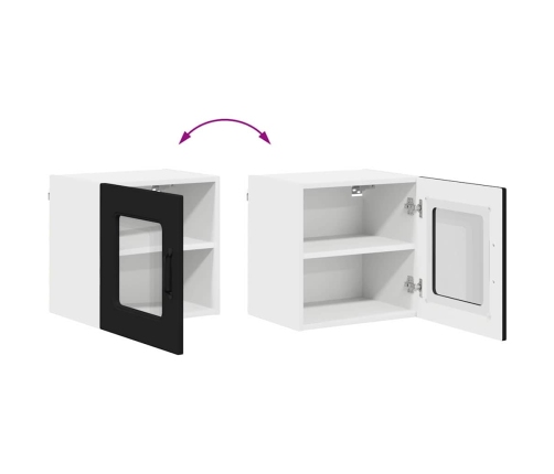 Virtuves Sienas Skapītis Ar Plauktu 2 Pcs Melna 40 X 31 X 40 Cm Vidaxl