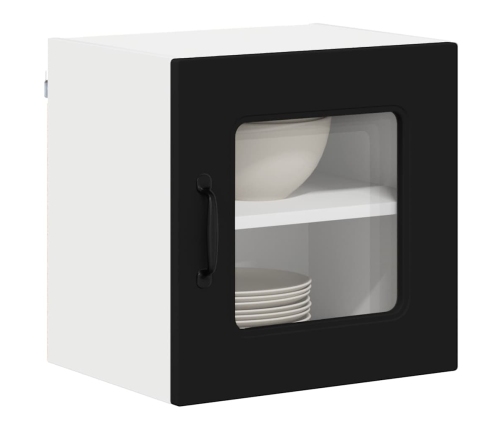 Virtuves Sienas Skapītis Ar Plauktu 2 Pcs Melna 40 X 31 X 40 Cm Vidaxl