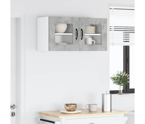 Virtuves Sienas Skapītis 2 Pcs Betona Pelēks 40 X 31 X 40 Cm Vidaxl