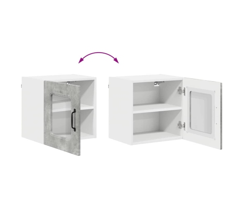 Virtuves Sienas Skapītis 2 Pcs Betona Pelēks 40 X 31 X 40 Cm Vidaxl