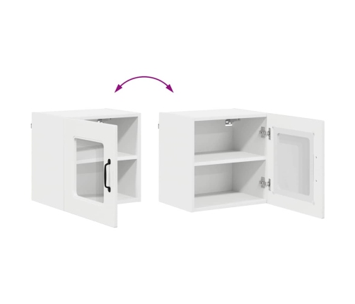 Virtuves Sienas Skapītis 2 Pcs Augsta Spīduma Baltā Krāsa Vidaxl