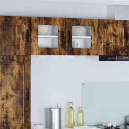 Virtuves Sienas Skapītis 2 Pcs Dūmaka Ozols 40 X 31 X 40 Cm Vidaxl