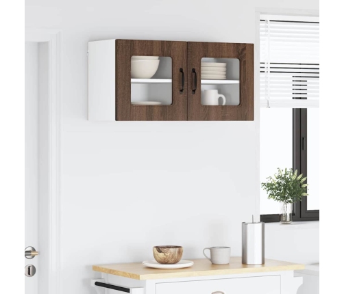 Virtuves Sienas Skapītis 2 Pcs Brūns Ozols 40 X 31 X 40 Cm Vidaxl