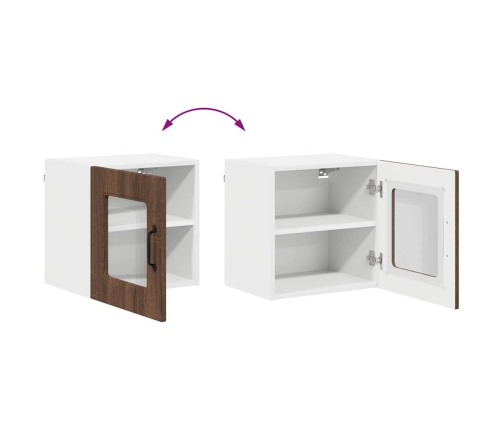 Virtuves Sienas Skapītis 2 Pcs Brūns Ozols 40 X 31 X 40 Cm Vidaxl