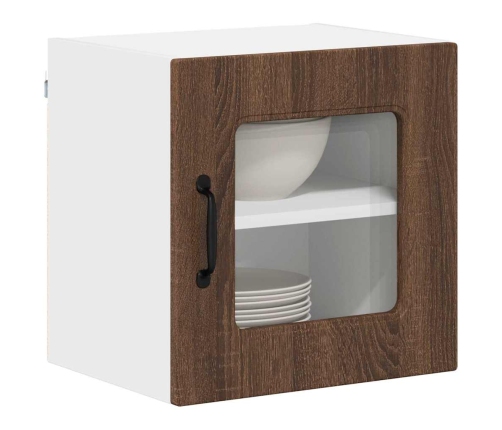 Virtuves Sienas Skapītis 2 Pcs Brūns Ozols 40 X 31 X 40 Cm Vidaxl