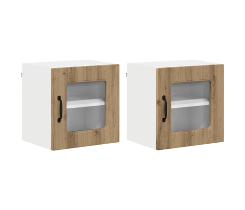 Virtuves Sienas Skapītis 2 Pcs Artisānā Ozols 40 X 31 X 40 Cm Vidaxl