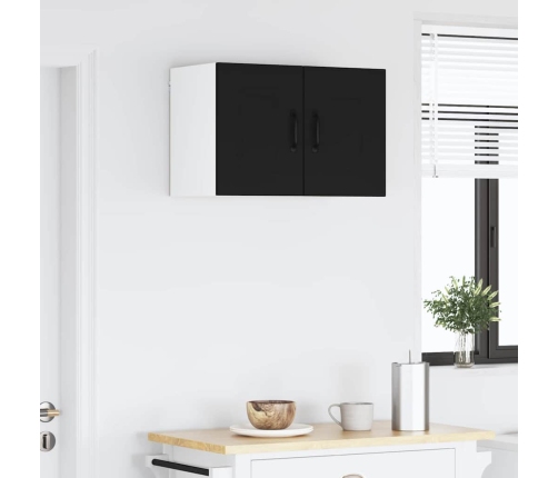 Virtuves Sienas Skapītis Ar Plauktu Melna 30 X 31 X 40 Cm Vidaxl