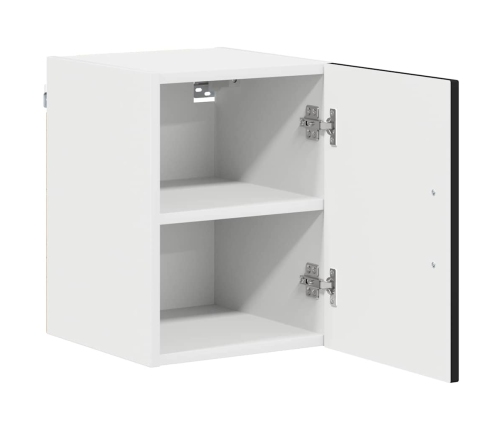 Virtuves Sienas Skapītis Ar Plauktu 2 Pcs Melna 30 X 31 X 40 Cm Vidaxl