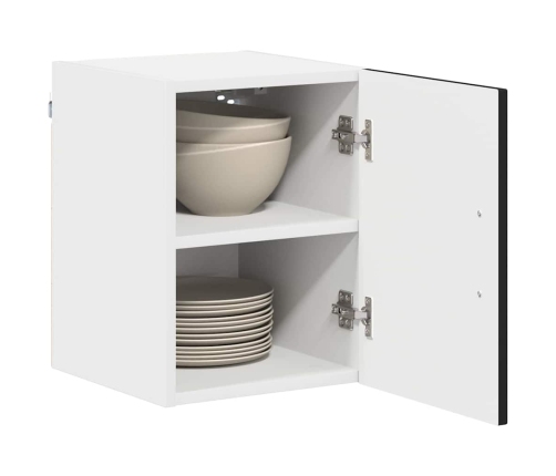 Virtuves Sienas Skapītis Ar Plauktu 2 Pcs Melna 30 X 31 X 40 Cm Vidaxl