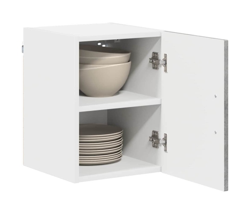 Virtuves Sienas Skapītis 2 Pcs Betona Pelēks 30 X 31 X 40 Cm Vidaxl