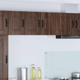 Virtuves Sienas Skapītis 2 Pcs Brūns Ozols 30 X 31 X 40 Cm Vidaxl