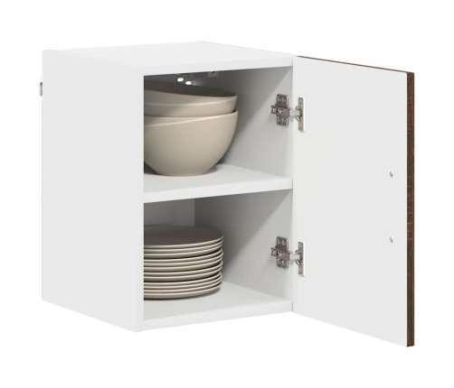 Virtuves Sienas Skapītis 2 Pcs Brūns Ozols 30 X 31 X 40 Cm Vidaxl