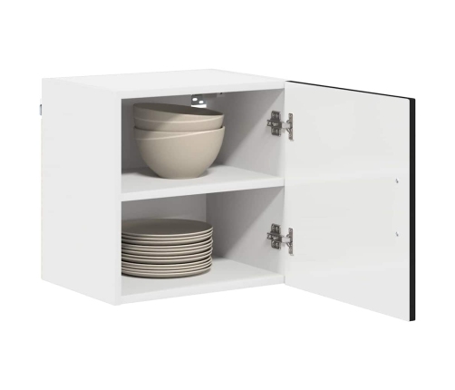 Virtuves Sienas Skapītis Ar Plauktu 2 Pcs Melna 40 X 31 X 40 Cm Vidaxl