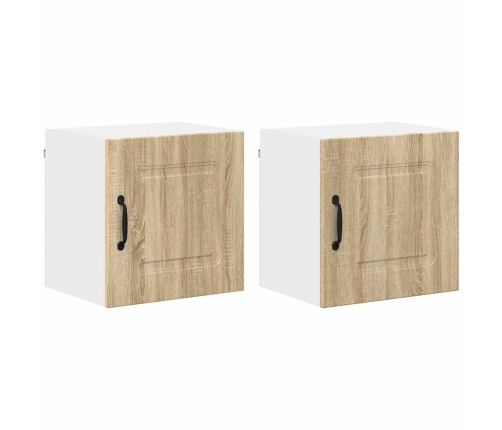 Virtuves Sienas Skapītis 2 Pcs Sonoma Ozols 40 X 31 X 40 Cm Vidaxl