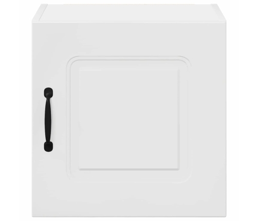 Virtuves Sienas Skapītis Ar Plauktu Augsta Spīduma Baltā Krāsa Vidaxl