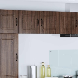 Virtuves Sienas Skapītis Ar Plauktu Brūns Ozols 40 X 31 X 40 Cm Vidaxl