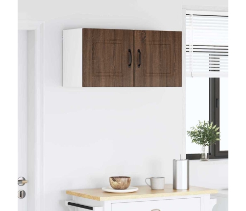 Virtuves Sienas Skapītis 2 Pcs Brūns Ozols 40 X 31 X 40 Cm Vidaxl