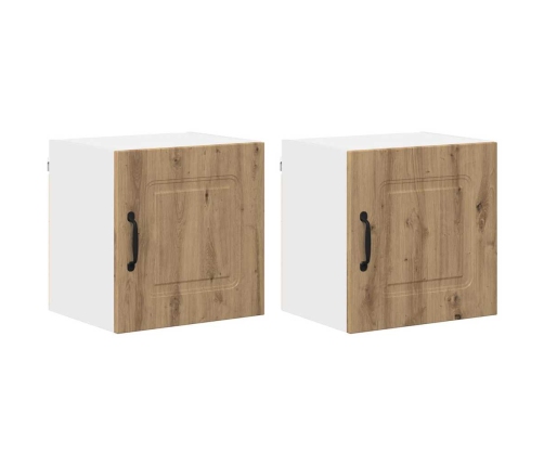 Virtuves Sienas Skapītis 2 Pcs Artisānā Ozols 40 X 31 X 40 Cm Vidaxl