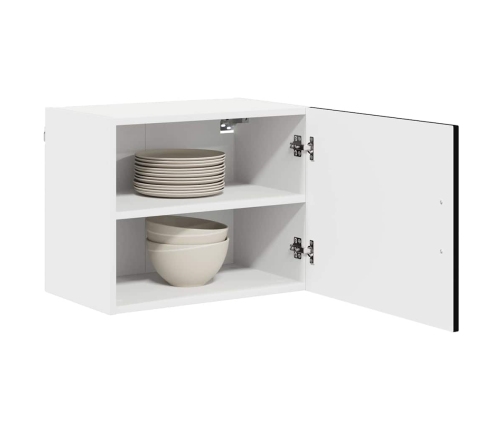 Virtuves Sienas Skapītis Ar Plauktu Melna 50 X 31 X 40 Cm Vidaxl