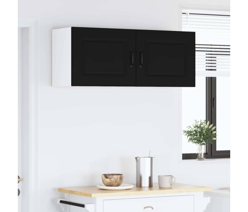 Virtuves Sienas Skapītis Ar Plauktu 2 Pcs Melna 50 X 31 X 40 Cm Vidaxl