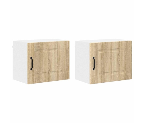 Virtuves Sienas Skapītis 2 Pcs Sonoma Ozols 50 X 31 X 40 Cm Vidaxl