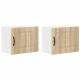 Virtuves Sienas Skapītis 2 Pcs Sonoma Ozols 50 X 31 X 40 Cm Vidaxl