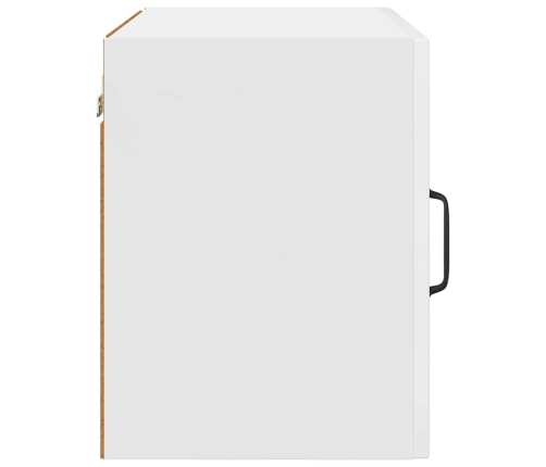 Virtuves Sienas Skapītis Ar Plauktu Augsta Spīduma Baltā Krāsa Vidaxl