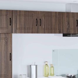 Virtuves Sienas Skapītis Ar Plauktu Brūns Ozols 50 X 31 X 40 Cm Vidaxl