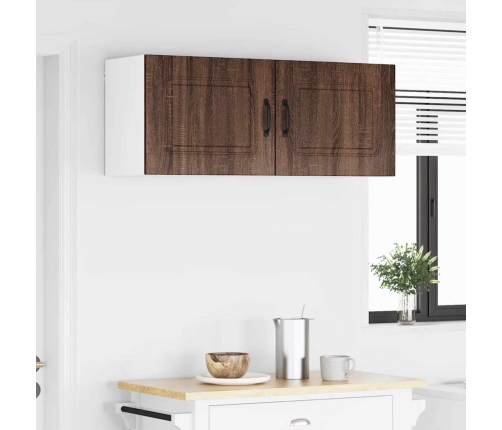 Virtuves Sienas Skapītis 2 Pcs Brūns Ozols 50 X 31 X 40 Cm Vidaxl