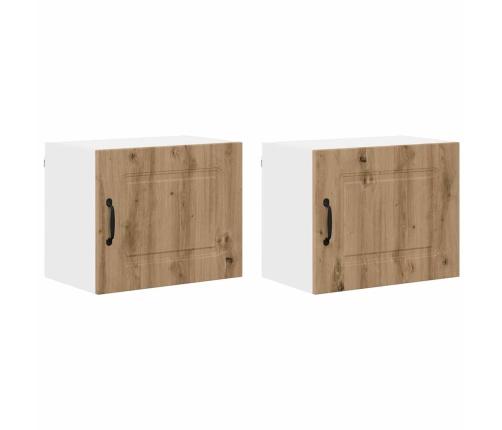 Virtuves Sienas Skapītis 2 Pcs Artisānā Ozols 50 X 31 X 40 Cm Vidaxl